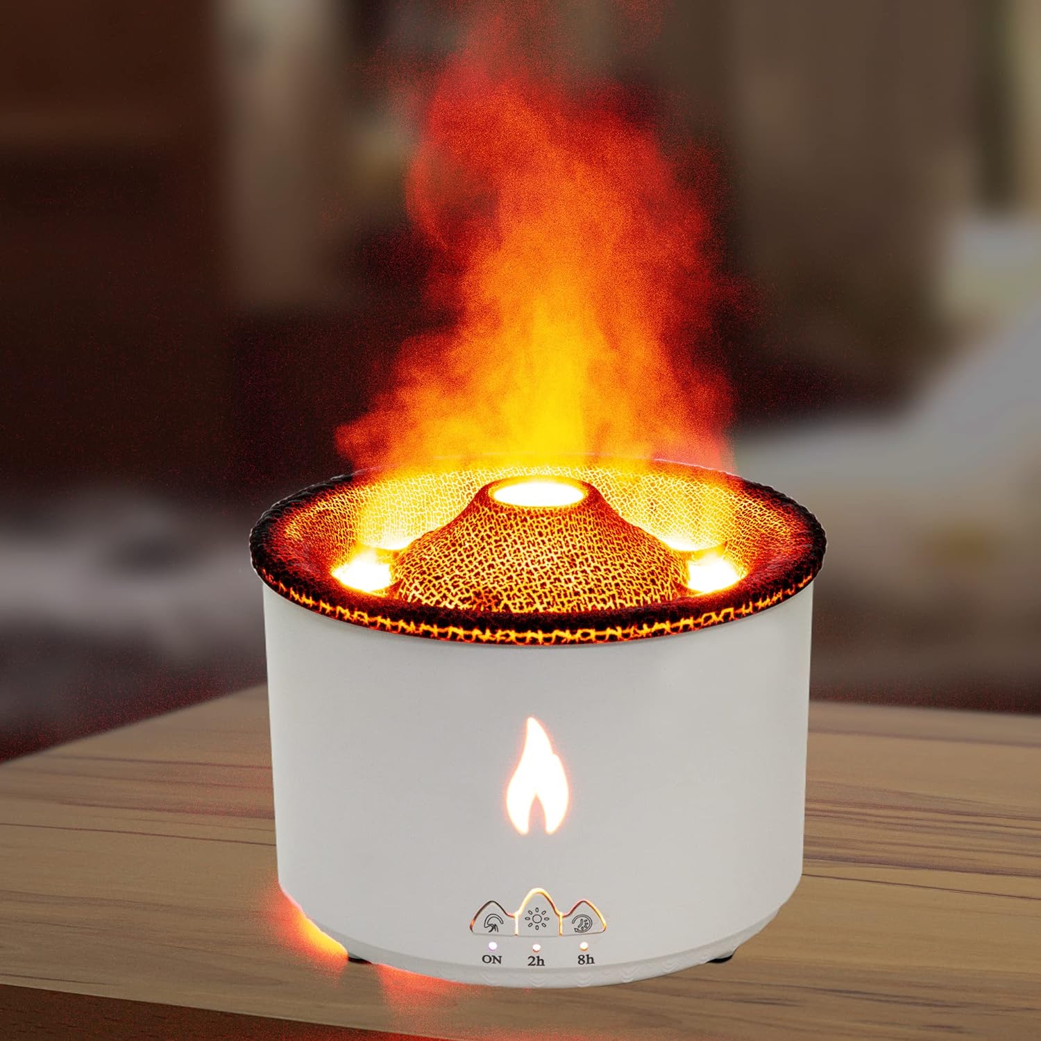 360ml Volcano Humidifier – Jellyfish Mist Flame Essential Oil Diffuser –  ArtCutGB